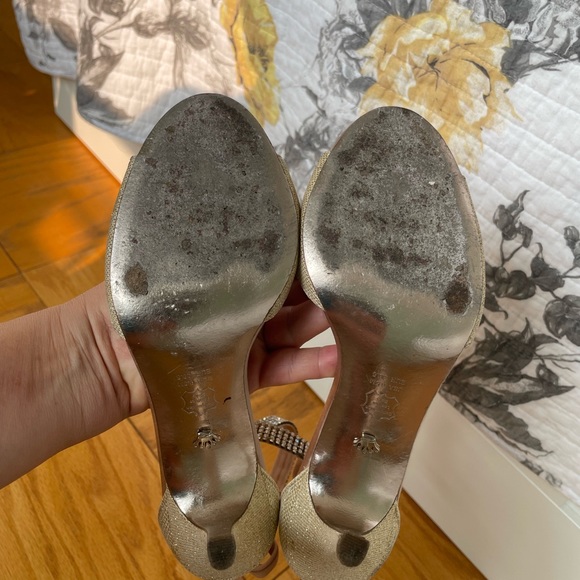 Peep Toe Heels with Satin Ribbon - Picture 11 of 11